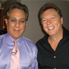 Musical director Max Weinberg and Gary on Late Night set.